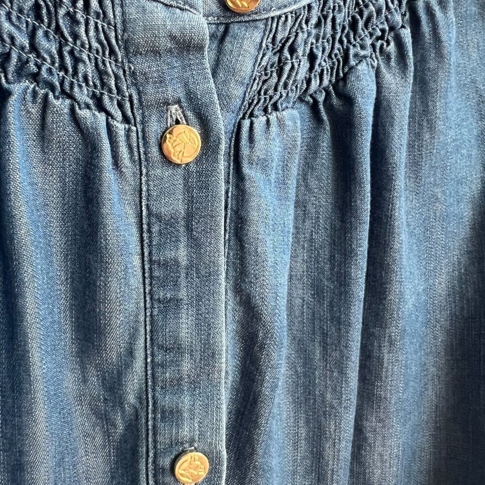 DRAPER JAMES - ELBOW SLEEVE BUTTON FRONT TOP - SIZE S - Picture 7 of 8